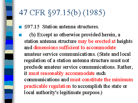 47 CFR §97.15(b) (1985)